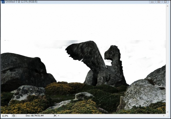 Creation of Dragon Cliff: Step 8